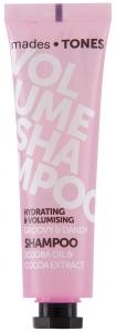 mades • TONES groovy & dandy shampoo in translucent purple printed tube, 65ml - authentic fragrance - cocoa extract - 2703957