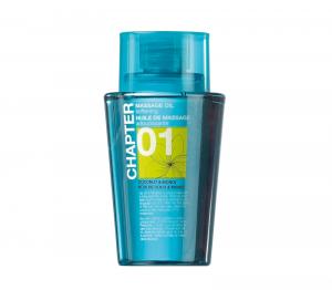 CHAPTER 01 clear turquoise bottle - massage oil, 100ml - clear - coconut & monoi fragrance - 2705031