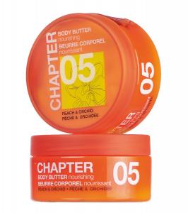 CHAPTER 05 clear orange jar - body butter, 200ml - white - peach & orchid fragrance - 2705040