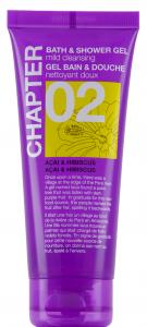 CHAPTER 02 clear violet tube - bath & shower gel, 100ml - clear - açai & hibiscus fragrance - 2705087