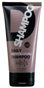 M|D|S for men daily revitalising shampoo, 150ml (activated charcoal) - black - aromatic yet woody fragrance - 2706316