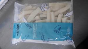 Frozen raw squid strips