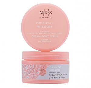 M|D|S spa & beauty - ORIENTAL WISDOM 'soothing gently exfoliating coconut shell cream body scrub', 250ml - shorea butter - ginger/cardamom extract - 2708106