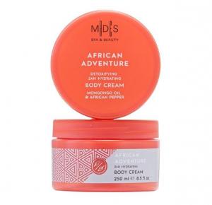 M|D|S spa & beauty - AFRICAN ADVENTURE 'detoxifying & 24H hydrating body cream', 250 ml - mongongo oil / shea butter - African pepper / cotton extract - 2708305