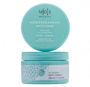 M|D|S spa & beauty - MEDITERRANEAN MYSTIQUE 'tonifying & 24H hydrating body cream', 250 ml - broccoli/grapeseed oil - apricot butter - algae cocktail extract - 2708505