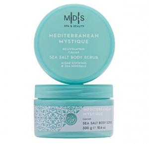 M|D|S spa & beauty - MEDITERRANEAN MYSTIQUE 'rejuvenating caviar sea salt body scrub', 300 g - apricot butter / algae cocktail / sea minerals extract - 2708506