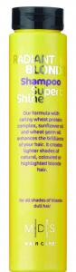 M|D|S HAIR CARE - RADIANT BLONDE shampoo SUPERB SHINE with natural shine boosters - wheat protein complex, 250ml - sunflower & wheat germ oil - wheat germ, honey & monoi extract - dull hair type - 2709102