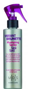M|D|S HAIR CARE - VIBRANT BRUNETTE plumping spray SEA SALT - silk amino acids complex, 200ml - lotus, silk tree, henna & cocoa extract - all hair types - 2709206