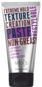 M|D|S HAIR CARE STYLING - extreme hold TEXTURE CREATION PASTE , lightweight soft formula with carnauba wax, 150ml - all hair types - benefits: limitless styles - flexible restylable hold - thickening - 2709603