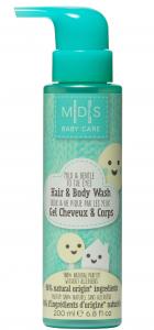 M|D|S baby care - hair & body wash, 200ml – mild & gentle to the eyes. Allergen free with a 100% natural fragrance. Dermatologically tested. - 2709801