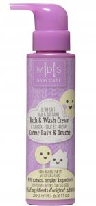 M|D|S baby care - bath & wash cream, 200ml – ultra-soft, mild & soothing.  Allergen free with a 100% natural fragrance. Dermatologically tested. - 2709804