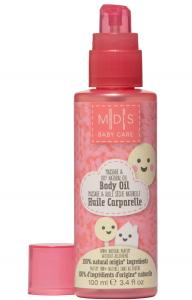 M|D|S baby care - massage & dry natural body oil, 100ml.  Allergen free oil with a 100% natural fragrance. Dermatologically tested. - 2709806