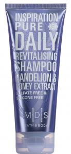 M|D|S BATH & BODY - INSPIRATION PURE sulfate free & silicone free daily revitalising shampoo, 200ml - metallic pale lilac - floral rendezvous fragrance - dandelion & honey extract - 2709709