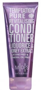 M|D|S BATH & BODY - TEMPTATION PURE silicone free & mineral oil free revitalising conditioner, 200ml - metallic pale purple - elegant character fragrance - liquorice & honey extract - 2709711