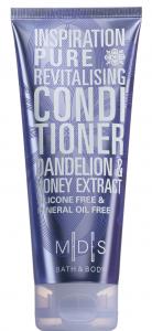 M|D|S BATH & BODY - INSPIRATION PURE silicone free & mineral oil free revitalising conditioner, 200ml - metallic pale lilac - floral rendezvous fragrance - dandelion & honey extract - 2709712