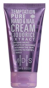 M|D|S BATH & BODY - TEMPTATION PURE hand & nail cream, 75ml - metallic pale purple - elegant character fragrance - liquorice extract - 2709714