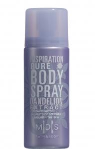 M|D|S BATH & BODY - INSPIRATION PURE body spray, 50ml - matt pale lilac - floral rendezvous fragrance - dandelion extract - 2709718