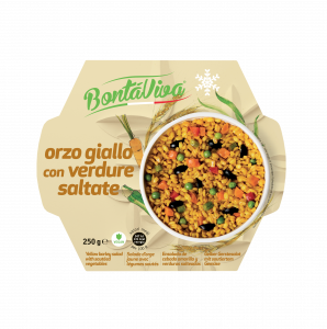 YELLOW BARLEY SALAD WITH SAUTEED VEGETABLES