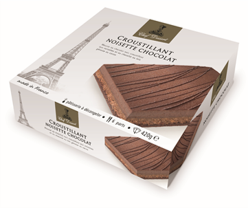 Chocolate-hazelnut crunchy cake