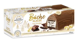 Three chocolates log