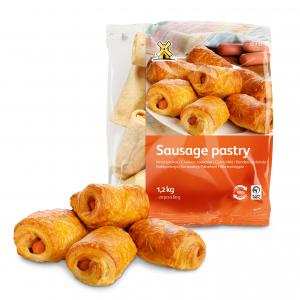 Sausage pastry 1200g (~20 pcs x 60g) / 9541