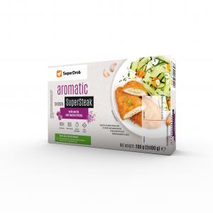 Aromatic Chicken Super Steak with Garlic and Herb Stuffing