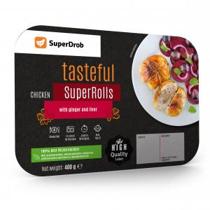 Tasteful Chicken Super-Rolls with Liver and Ginger