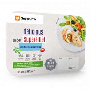 Mediterranean Style Chicken Super-Fillet with Olives and Dried Tomatoes