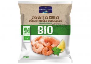 Market largest organic range: mussels, trute, salmon and shrimps