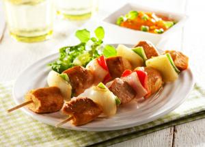 Skewer Chicken Paprika Onion