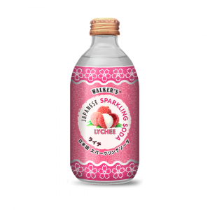 Walker's Japanese Sparkling Soda 290ml - Lychee