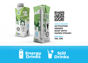 Tetra Prisma® Aseptic w/ PullTab + Paper TelescopicStraw