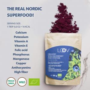 Freeze-Dried Organic Wild Blueberry Powder - Rustic line