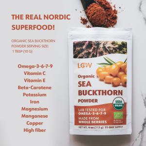 Organic Sea Buckthorn Air-Dried Powder