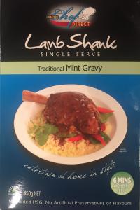 Lamb Shank with Mint Gravy