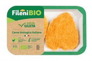 Pre-fried Organic Breaded Chicken Cutlet