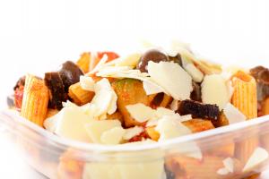 Cold pasta ratatouille