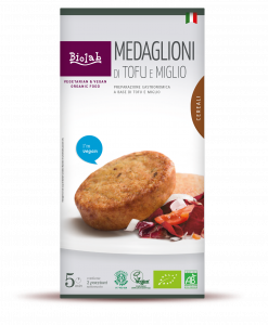 Medallions with tofu and millet