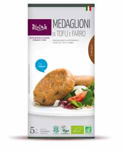 Medallions with tofu and spelt 