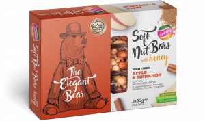 Soft Nut Bars with Honey - Apple & Cinnamon 3x30g