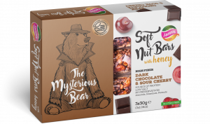 Soft Nut Bars with Honey - Dark Chocolate & Sour Cherry 3x30g