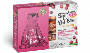 Soft Nut Bars with Honey - Greek Yoghurt & Cranberry 3x30g