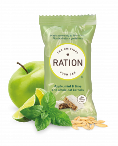 Snack bar - apple, mint & lime 55g - DK/ SE/ FI/ UK/ DE/ NL