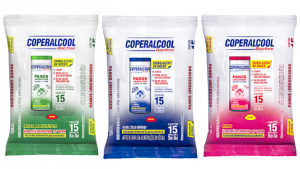 COPERALCOOL BACFREE DISINFECTING WIPES 70%- CROSS FOLD - 15 UNITS 20X18CM