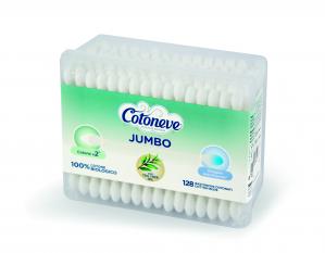 COTONEVE 128 JUMBO COTTON BUDS PAPER RECT. BOX