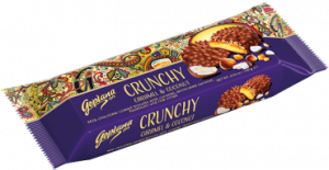 CRUNCHY CARAMEL & COCONUT COOKIES 140 G