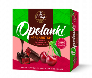 Cherry jelly in chocolate