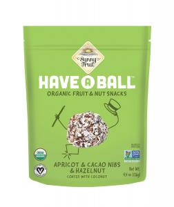 Have A Ball Organic Apricot & Cacao Nibs & Hazelnut Snack Balls