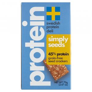 Simply Seeds 45% Protein crackers (3.7% carbs)