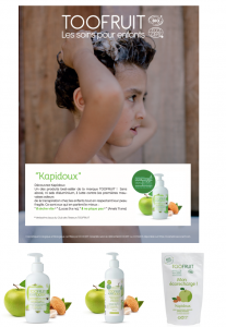 TOOFRUIT Kapidoux My light shampoo - Mon shampooing doux for kids - Ecocert certified organic